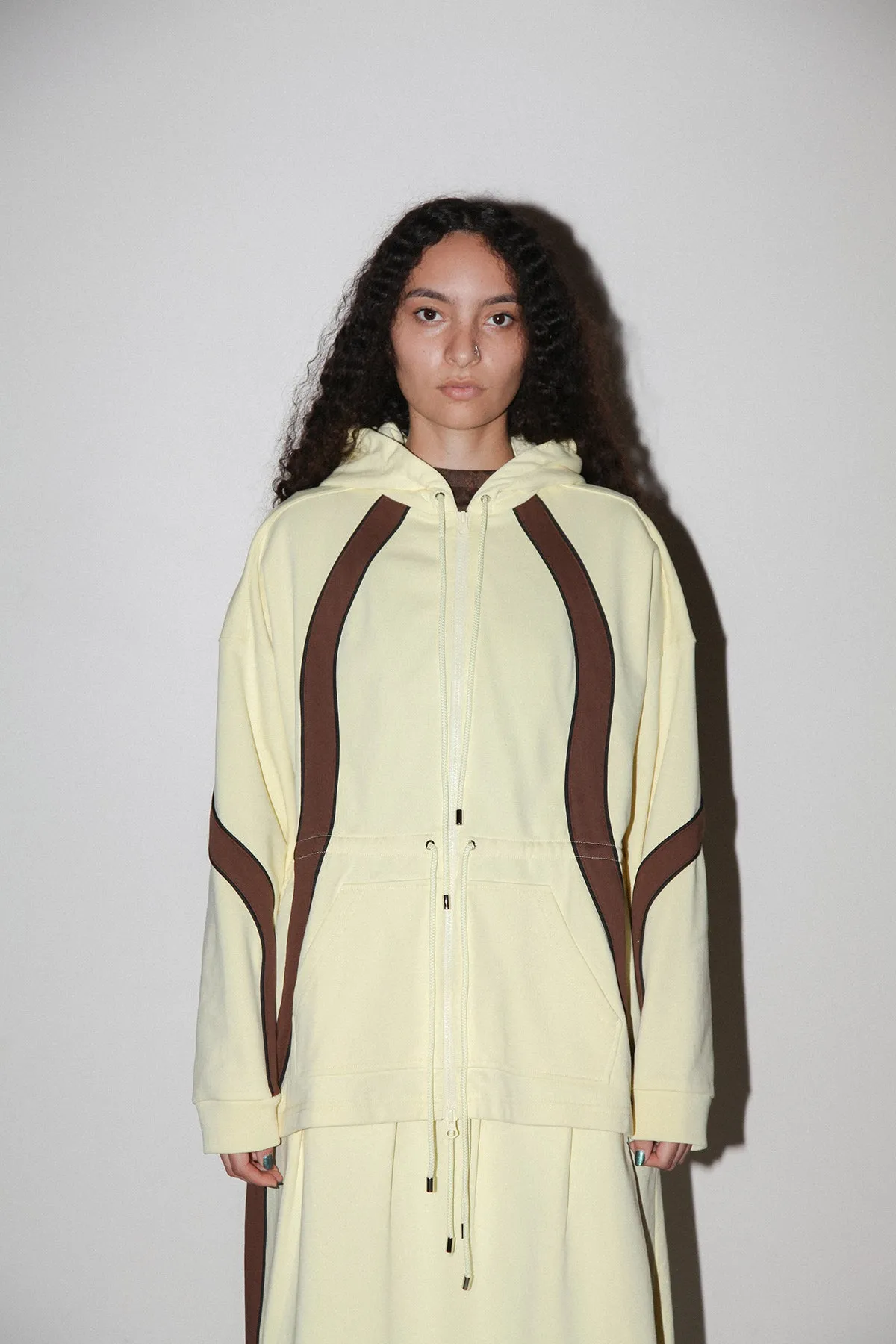 Organic Zip Hoodie in Lemon sold by KkCo product image thumbnail 2