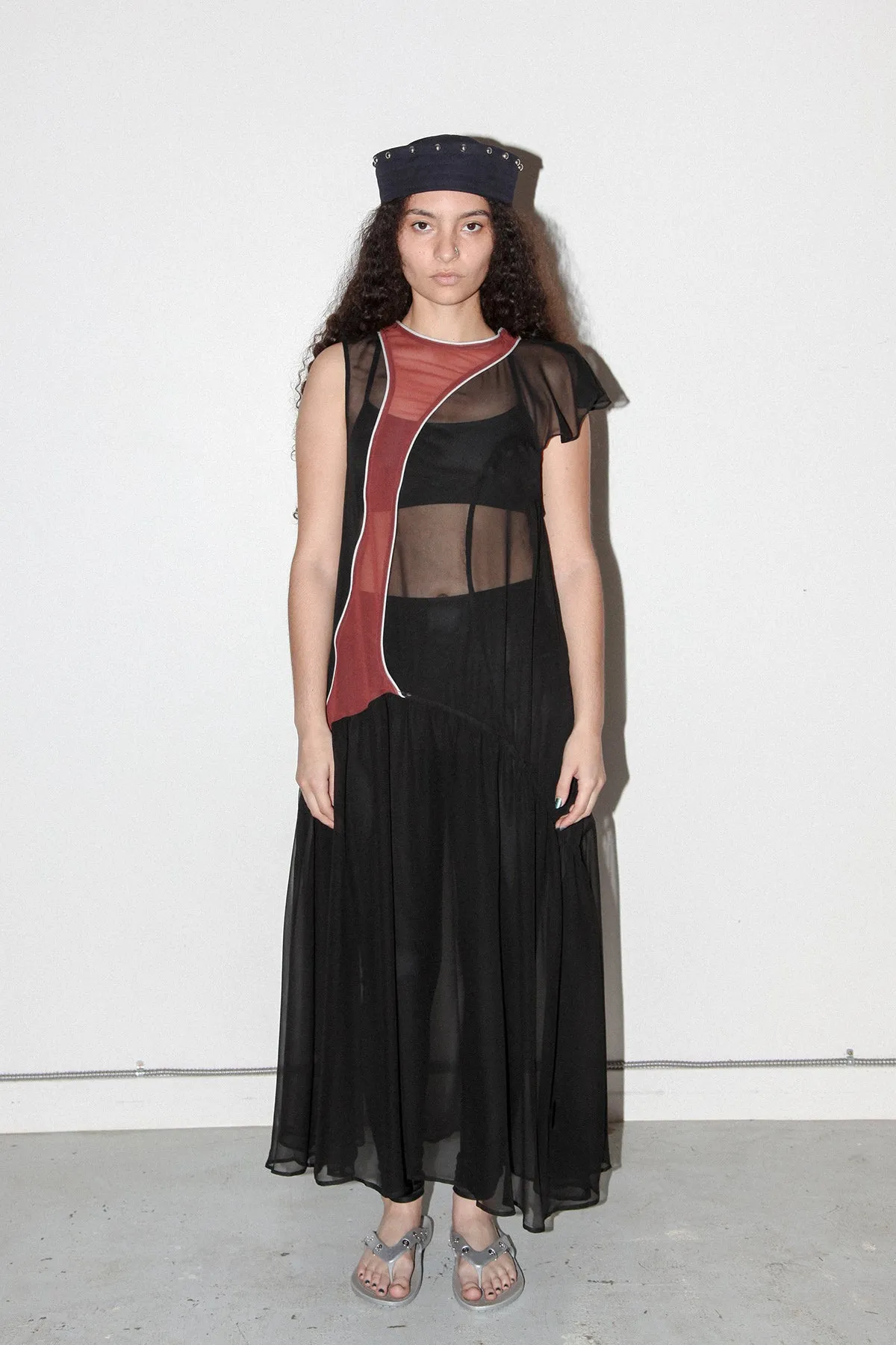 Silk Current Dress in Onyx sold by KkCo