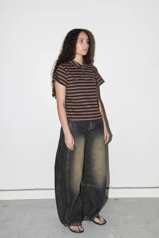 Dart Denim in Slug Wash made by KkCo