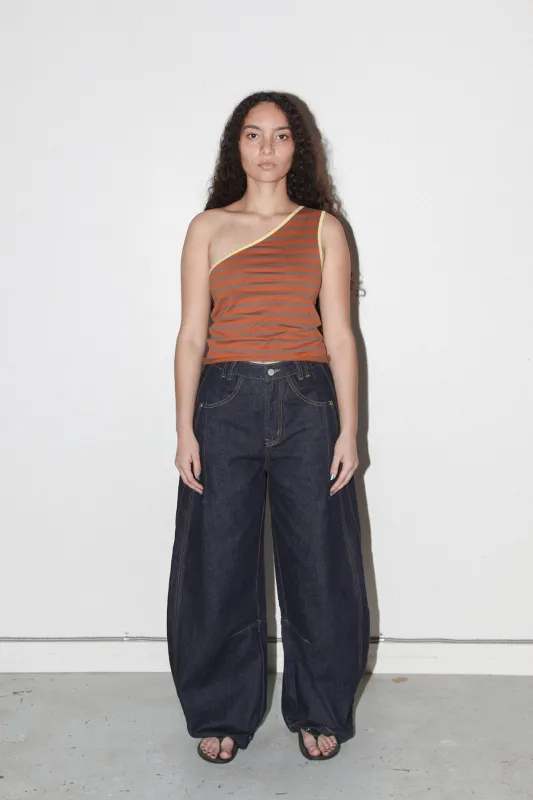 Dart Denim in Rinsed Indigo made by KkCo