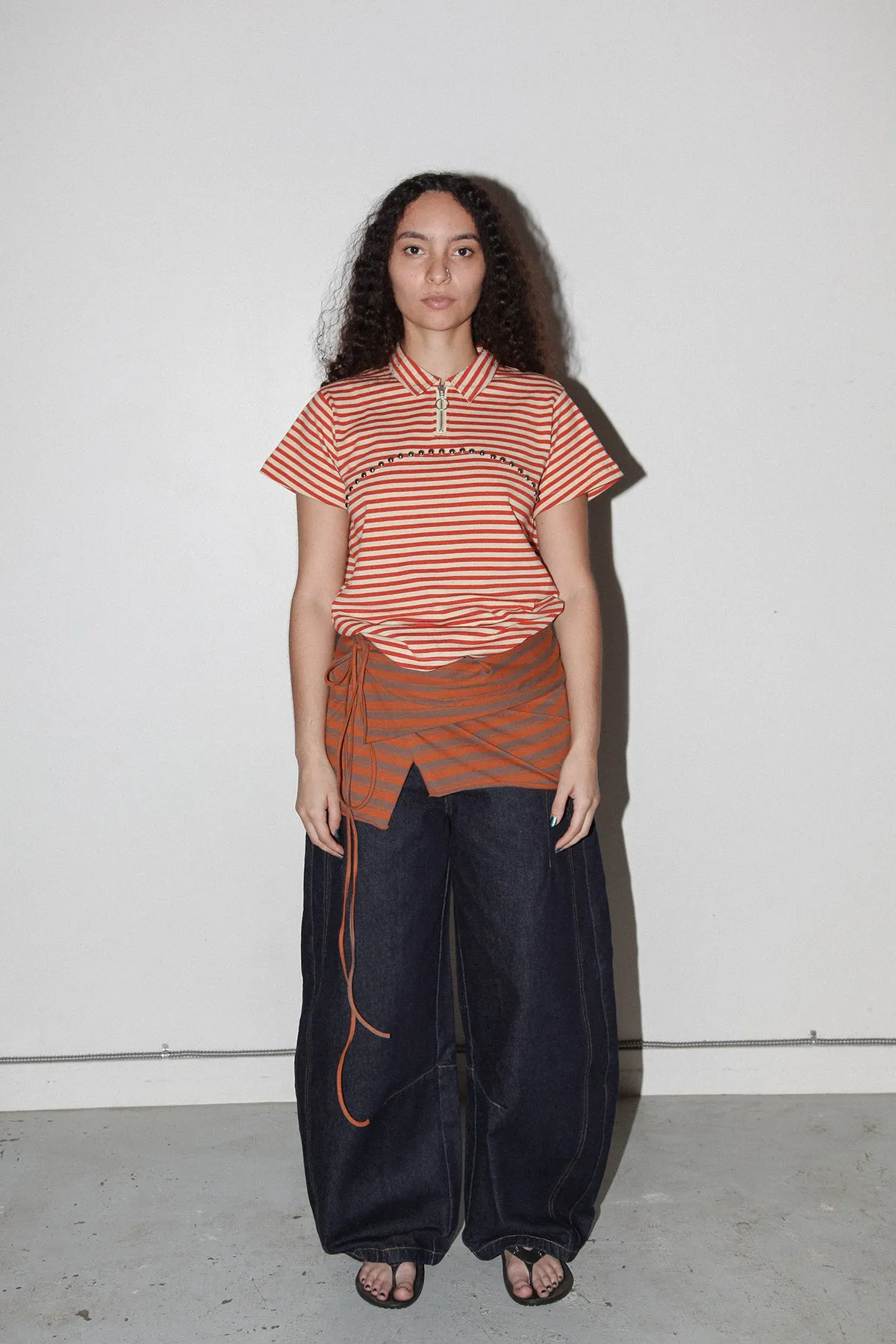 Wrap Peplum in Striped Clay sold by KkCo product image thumbnail 3