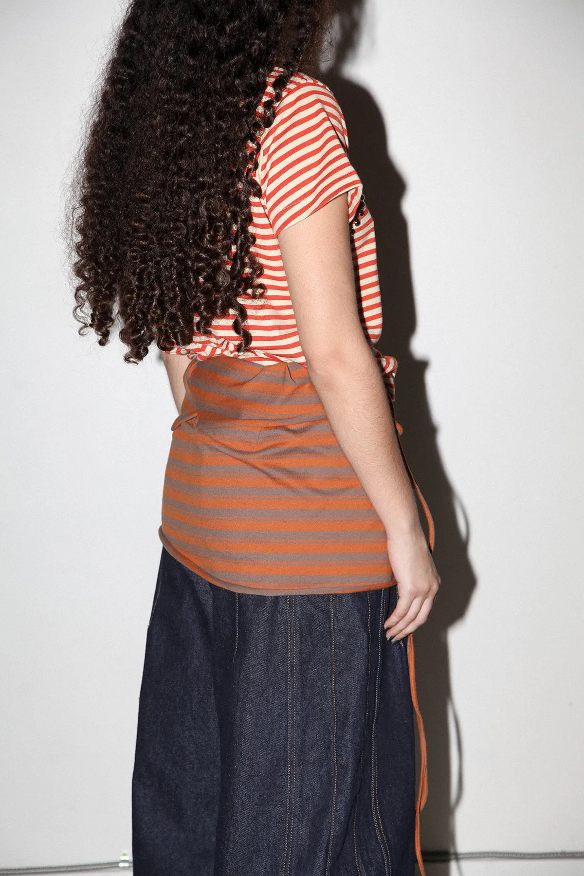 Wrap Peplum in Striped Clay sold by KkCo product image thumbnail 5