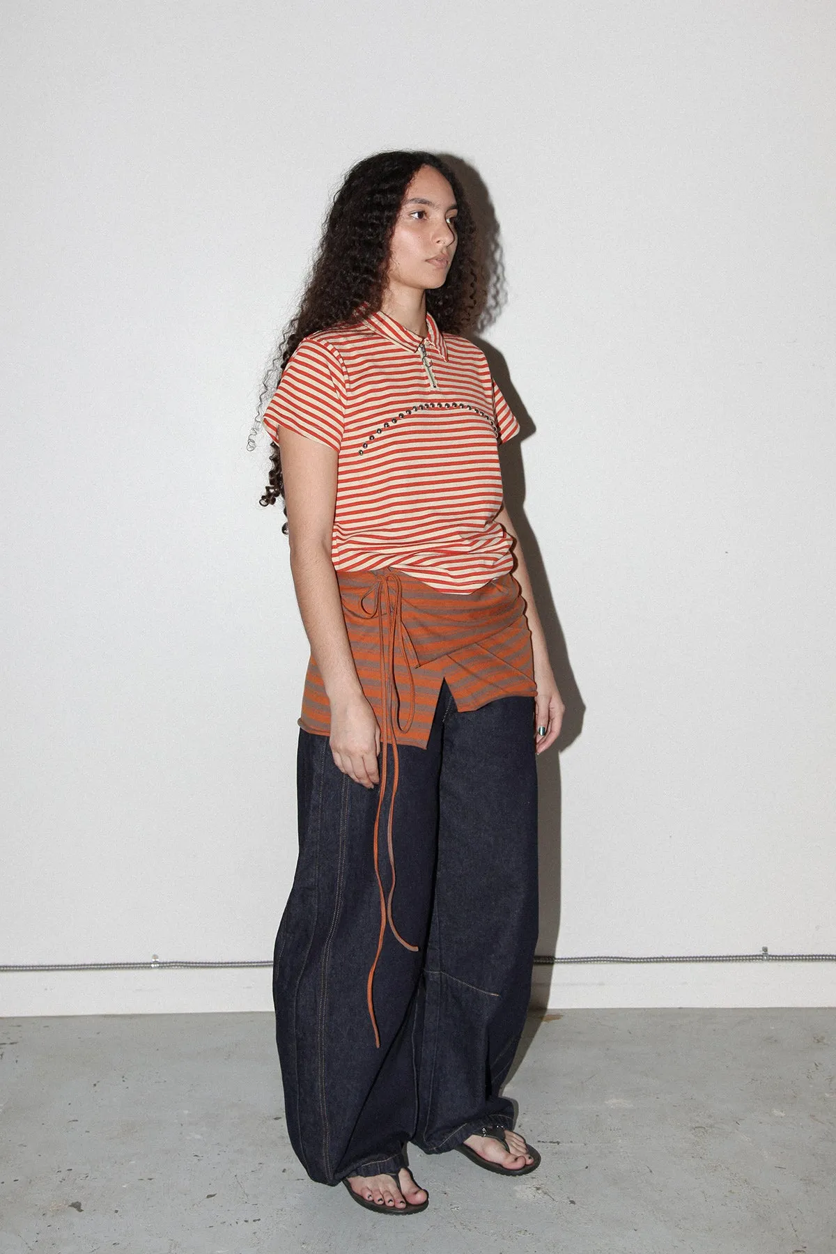 Wrap Peplum in Striped Clay sold by KkCo product image thumbnail 4