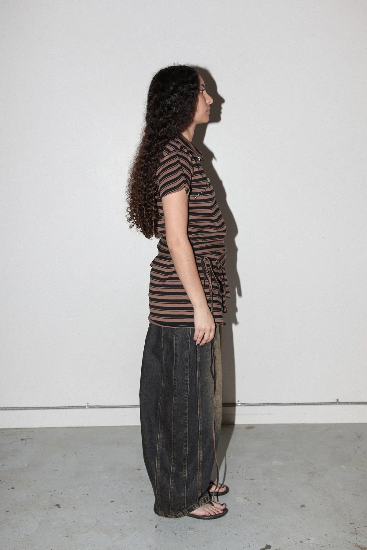 Wrap Peplum in Striped Mud sold by KkCo product image thumbnail 5