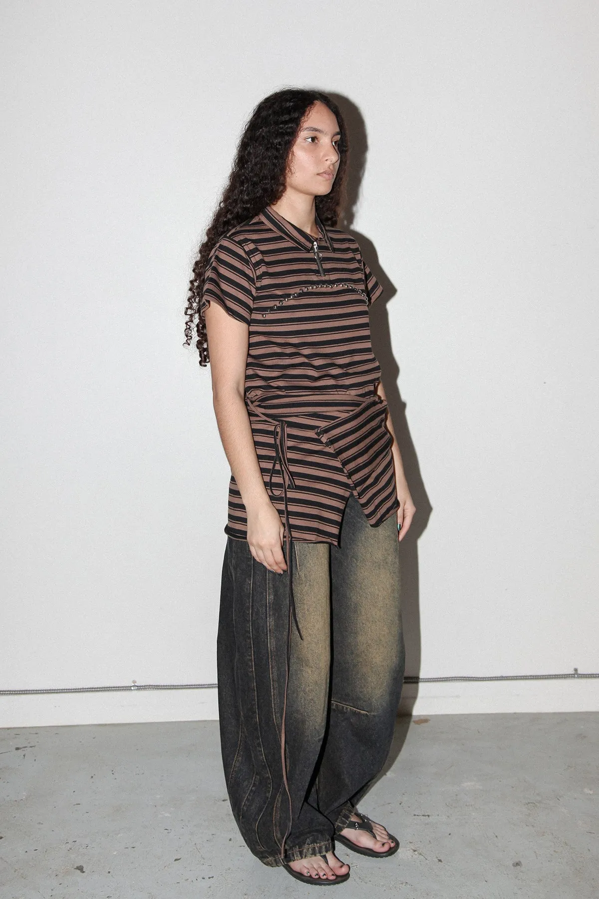 Wrap Peplum in Striped Mud sold by KkCo product image thumbnail 3