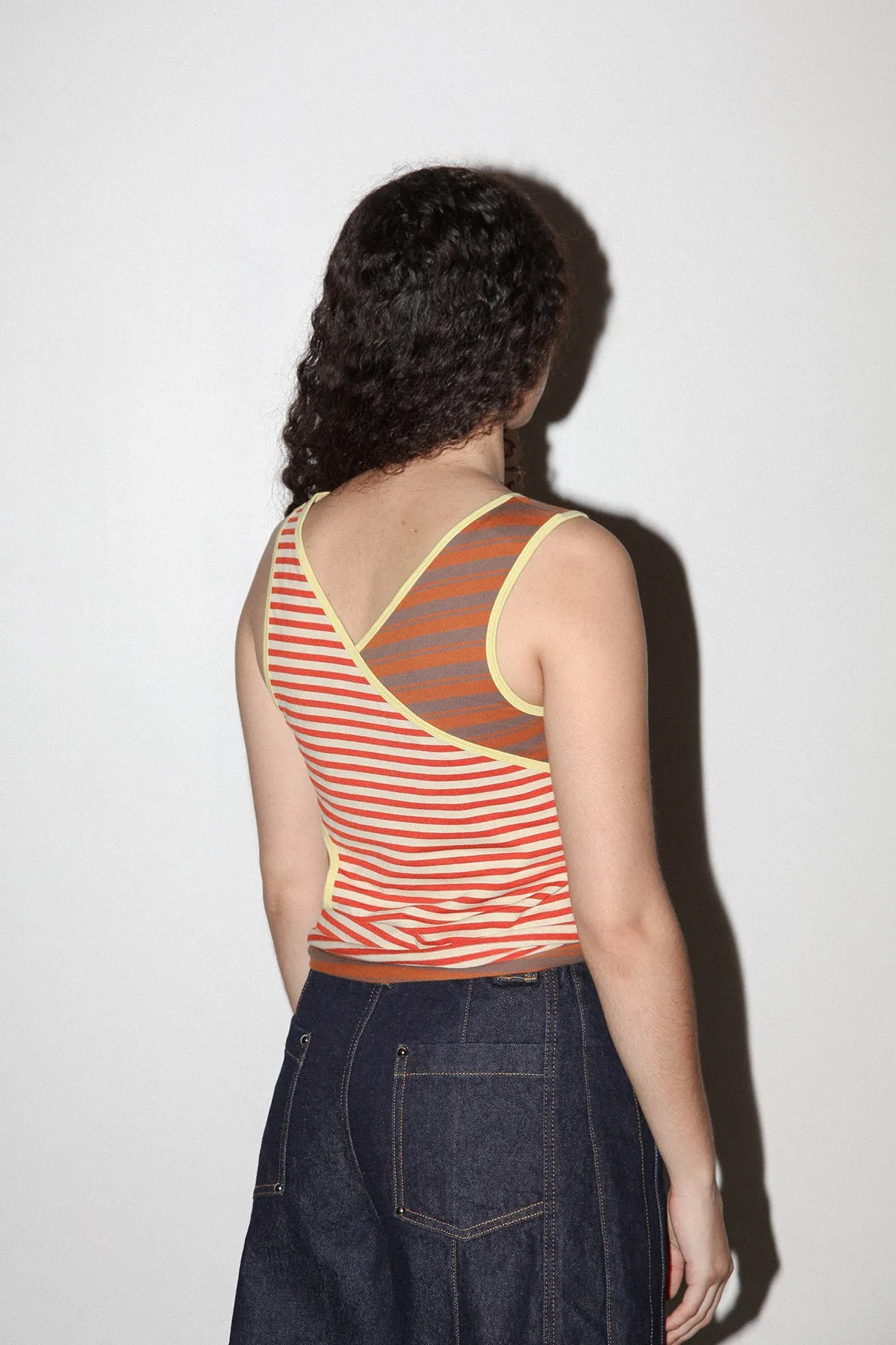 Layered Loop Tank in Mixed Stripe sold by KkCo product image thumbnail 5