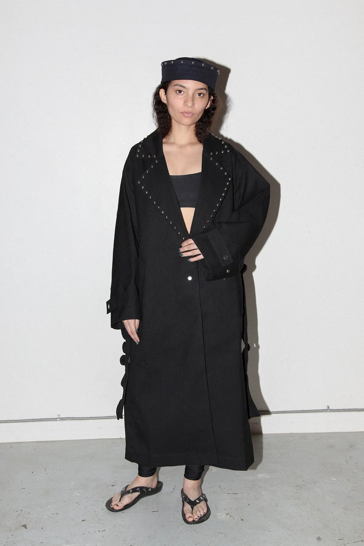 Rivet Trench in Onyx sold by KkCo product image thumbnail 3