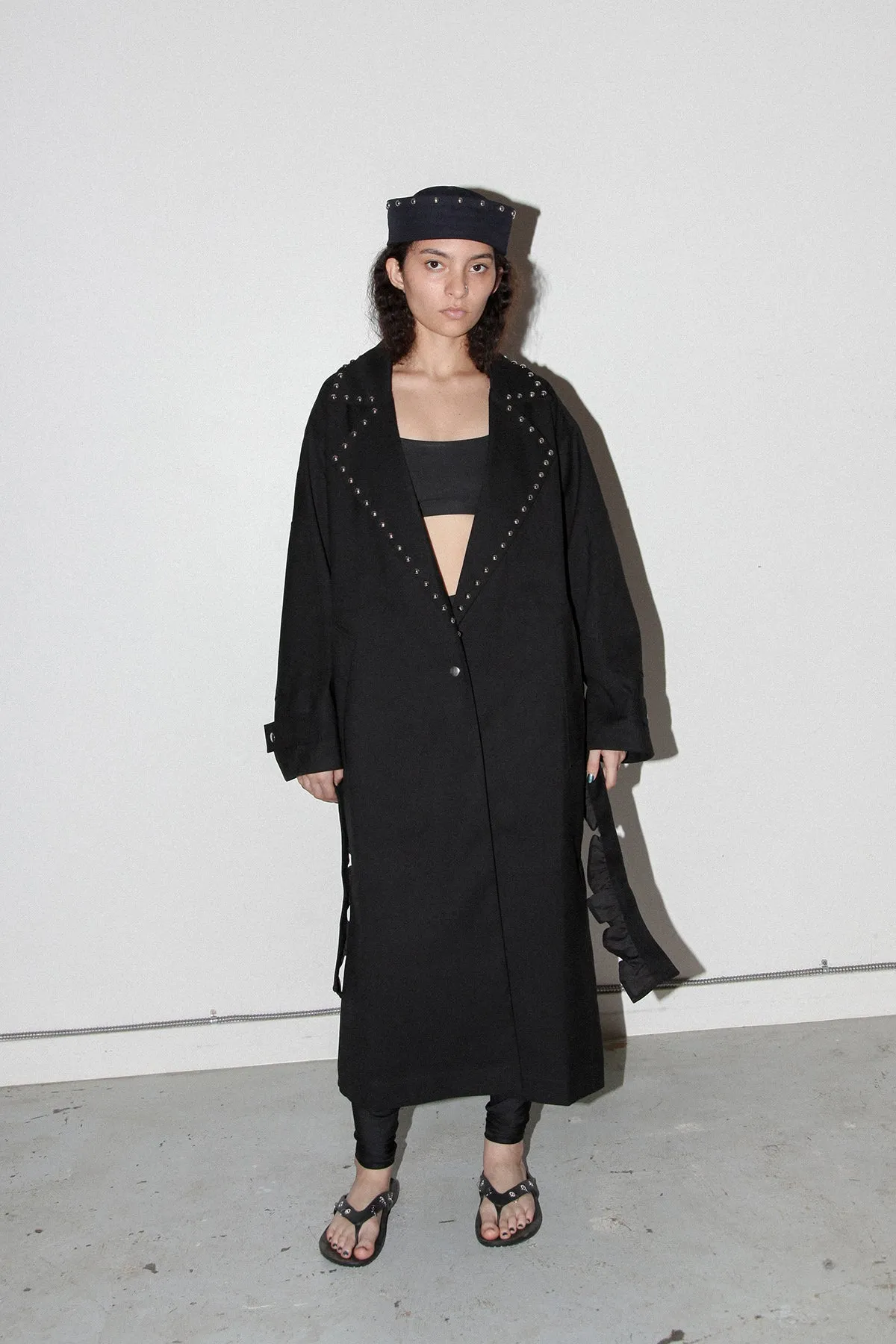 Rivet Trench in Onyx sold by KkCo product image thumbnail 2