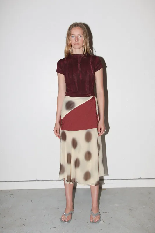 Bark Dot Layered Skirt made by KkCo