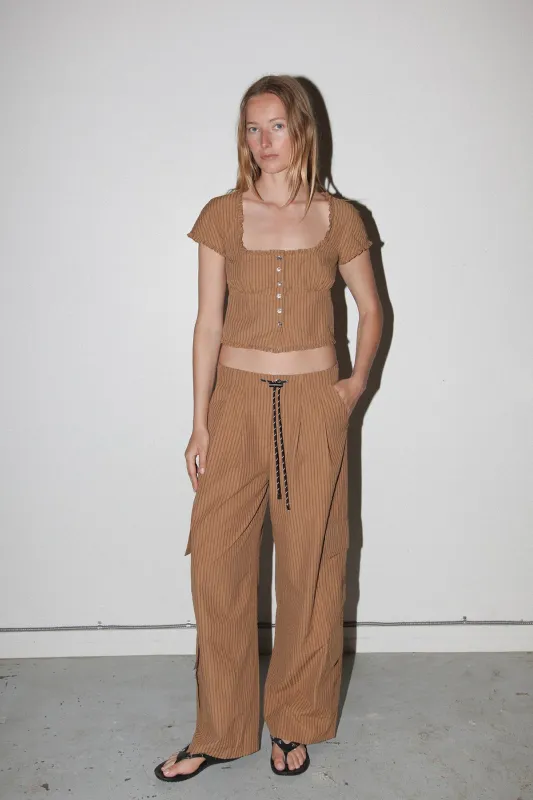 Basalt Pant in Striped Canyon made by KkCo