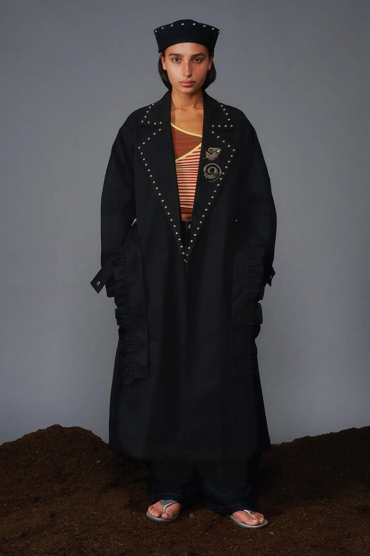 KkCo & Clyde Rivet Sailor Hat in Onyx sold by KkCo product image thumbnail 4