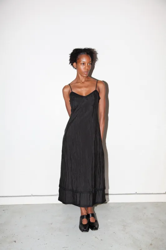 Earthen Slip Dress in Onyx made by KkCo