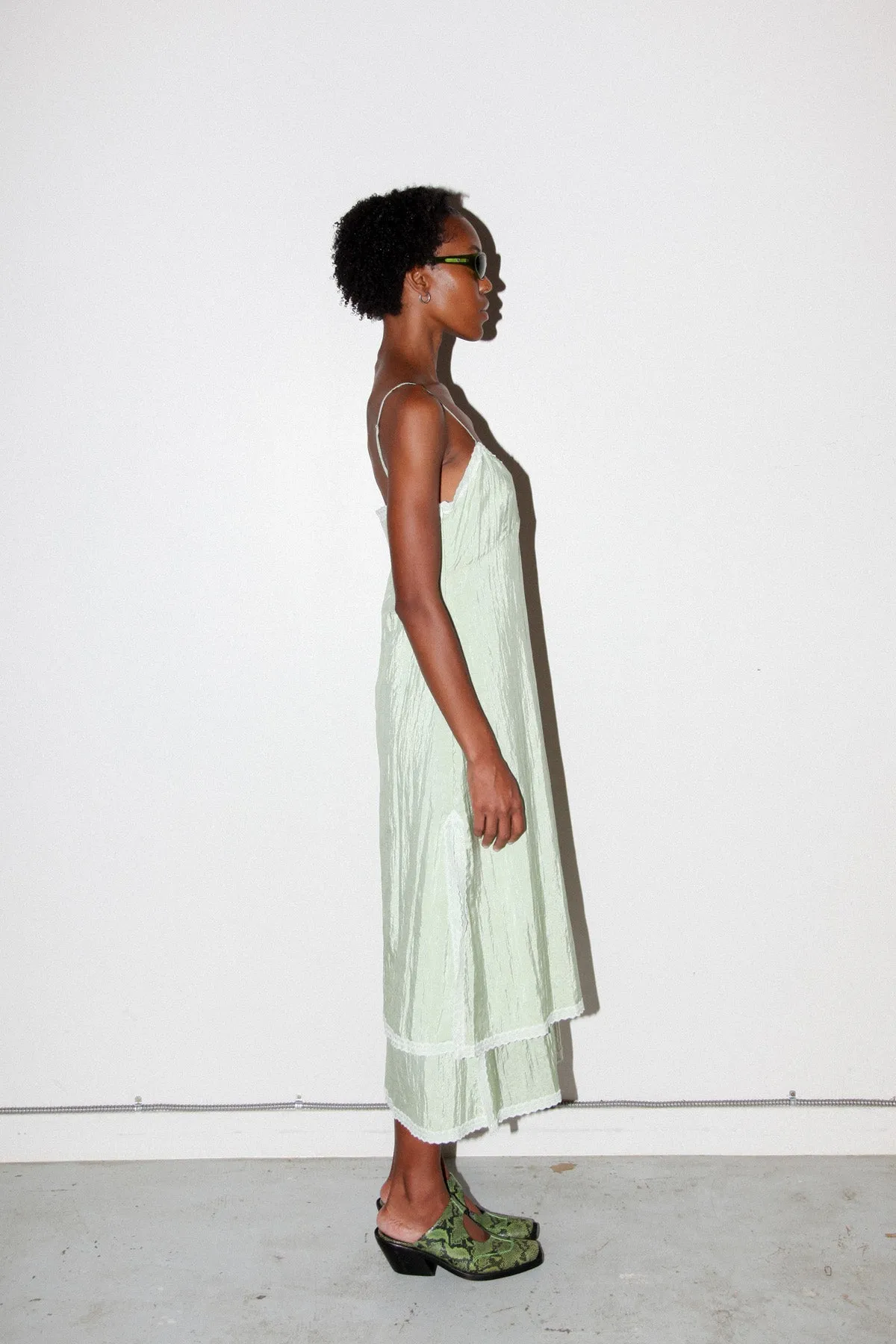 Earthen Slip Dress in Lichen sold by KkCo product image thumbnail 4