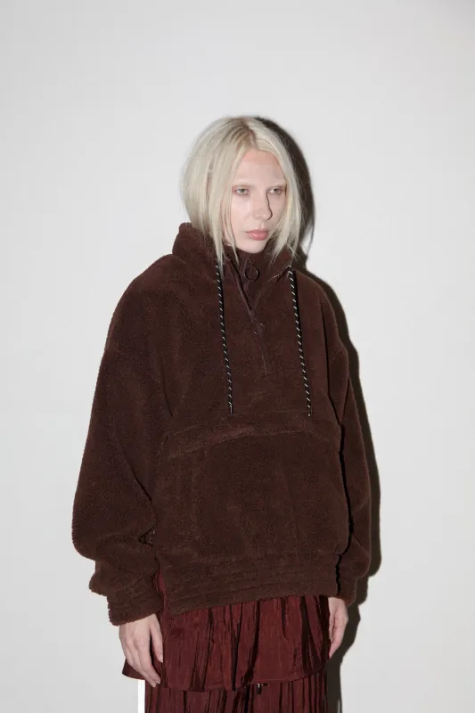 Sherpa Trail Double Mockneck in Mud made by KkCo