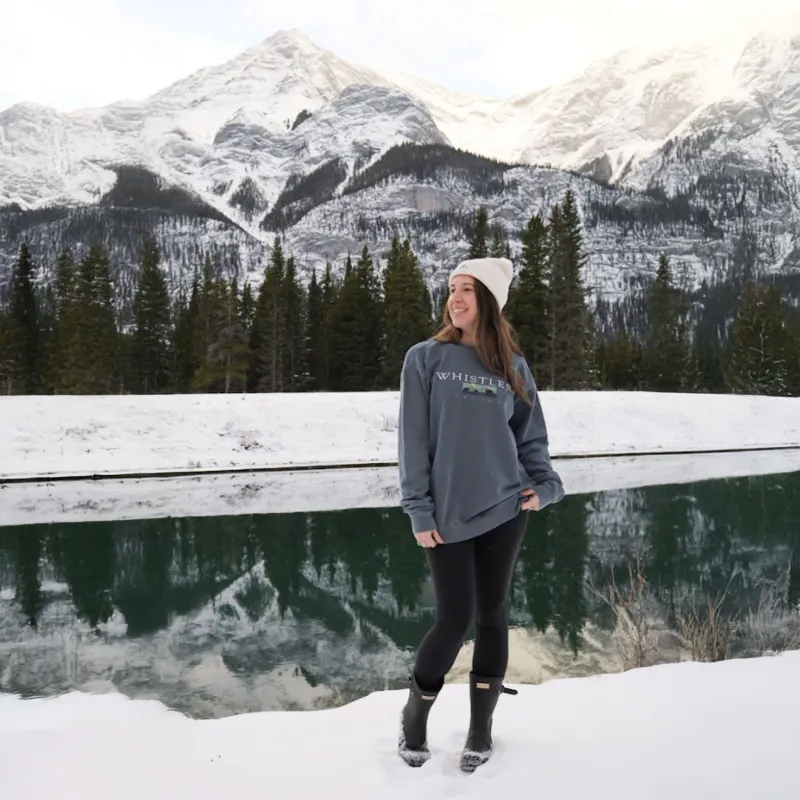 WHISTLER CANADA EMBROIDERED CREWNECK sold by Big Bear Trading Company