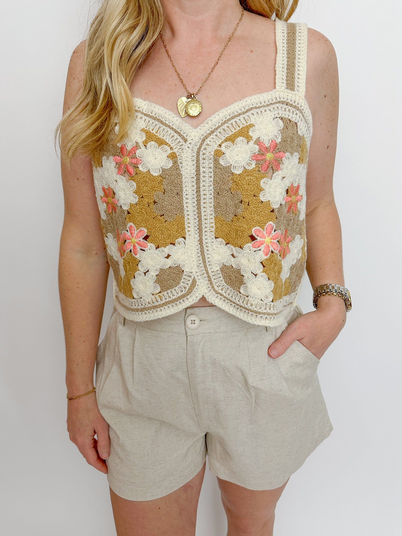 Daisy Days Knit Tank sold by Mimosa product image thumbnail 2
