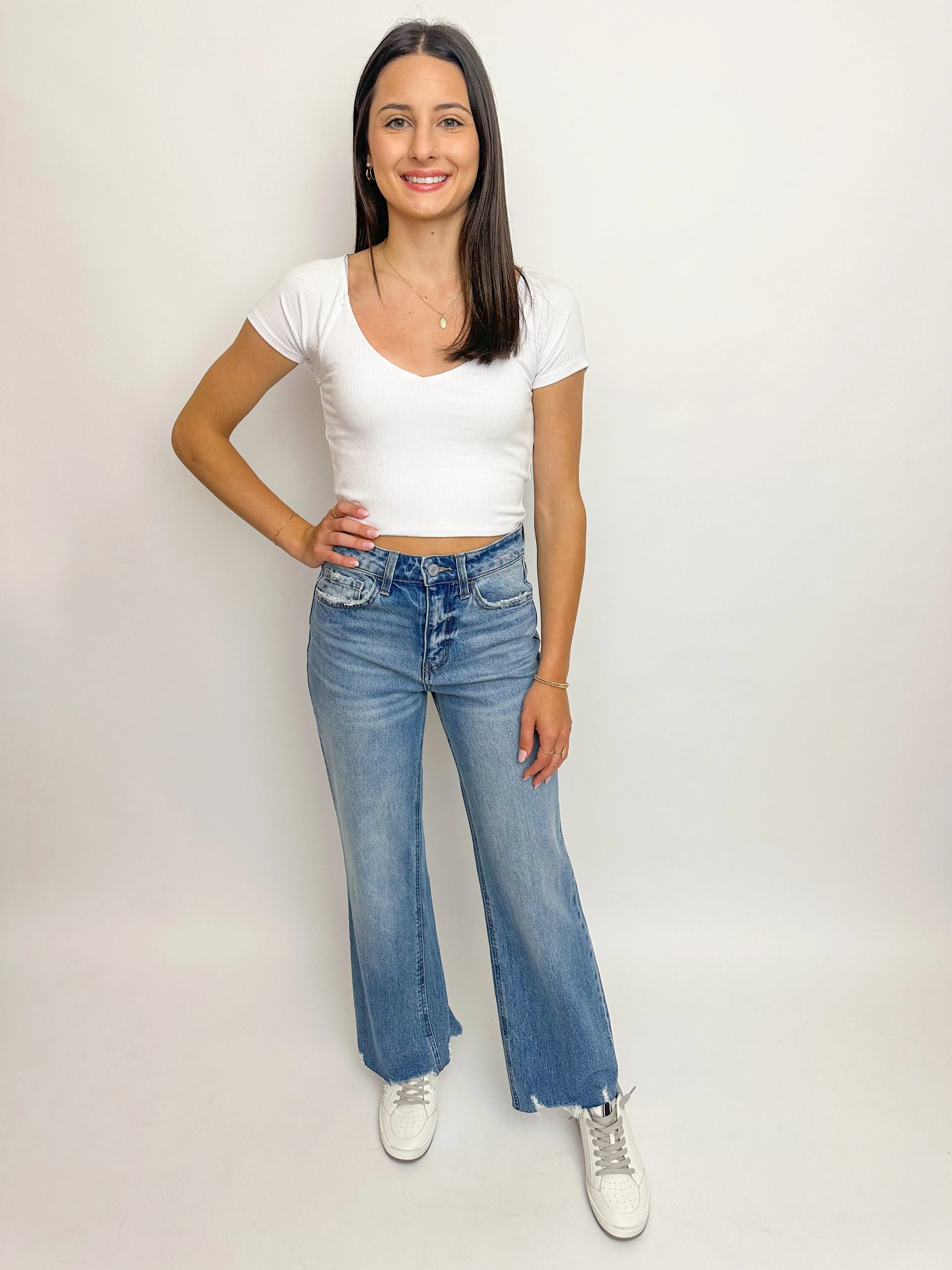 Olivia HR Crop Wide Leg Jean sold by Mimosa product image thumbnail 2
