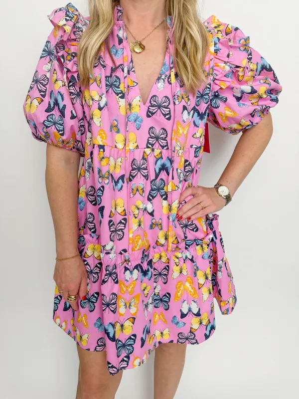 Ensley Mini Dress Feelin Butterflies sold by Mimosa