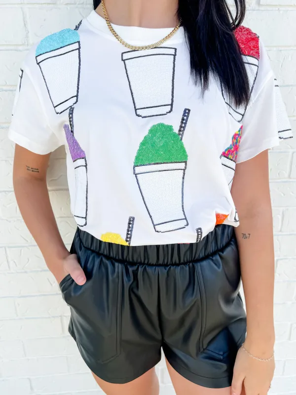 Sequin Snow Cone Tee made by Mimosa