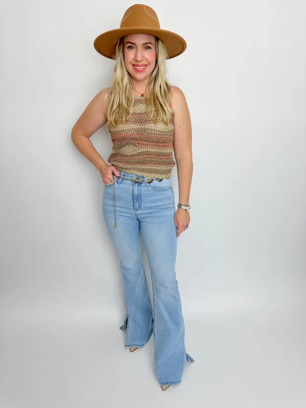 Hannah Sparkle Sweater Tank sold by Mimosa