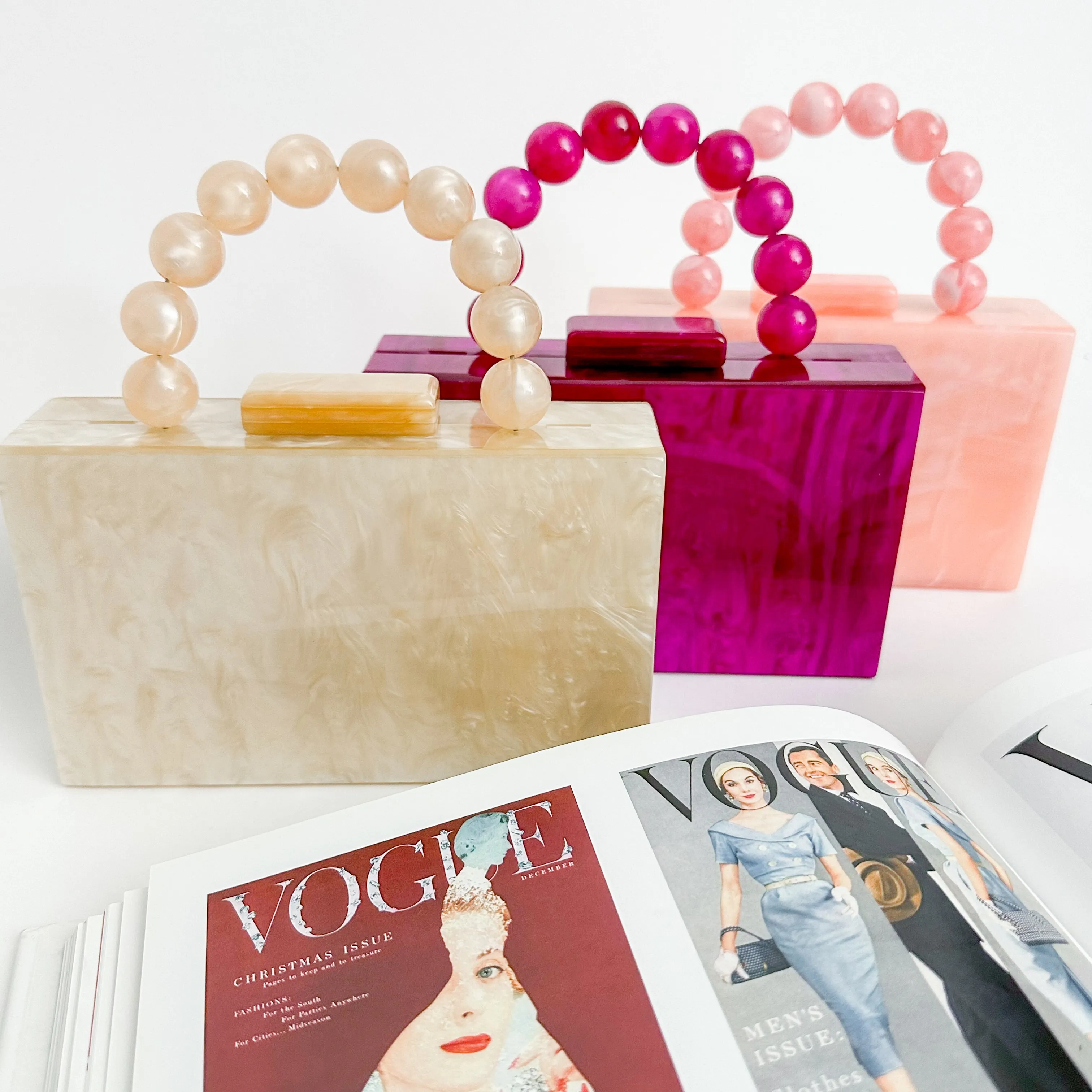 Pearlized Acrylic Clutch sold by Mimosa product image thumbnail 5