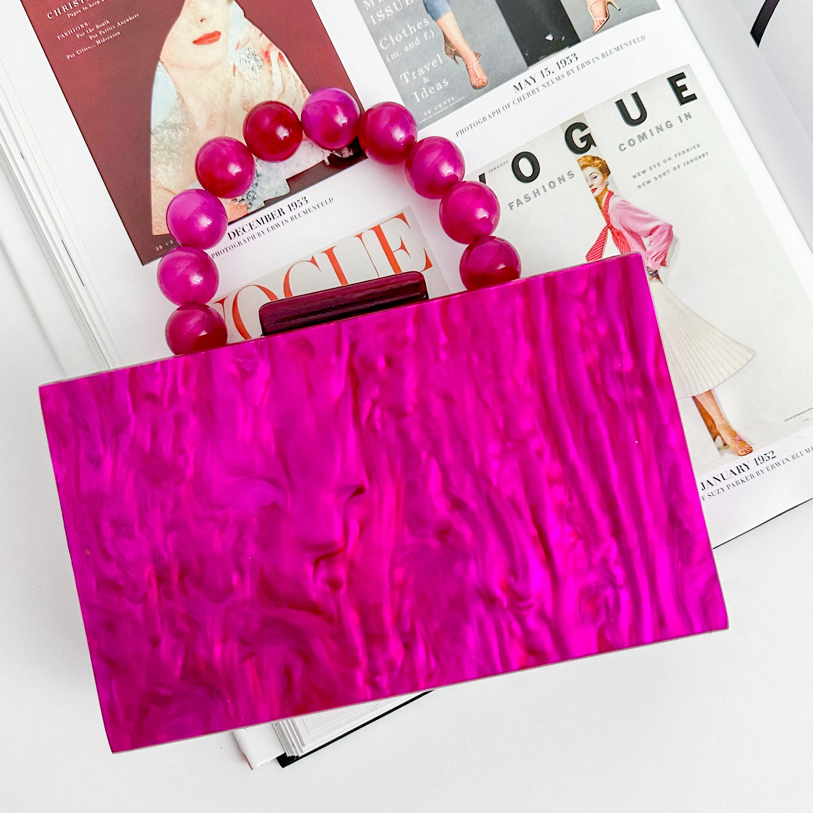 Pearlized Acrylic Clutch sold by Mimosa product image thumbnail 4