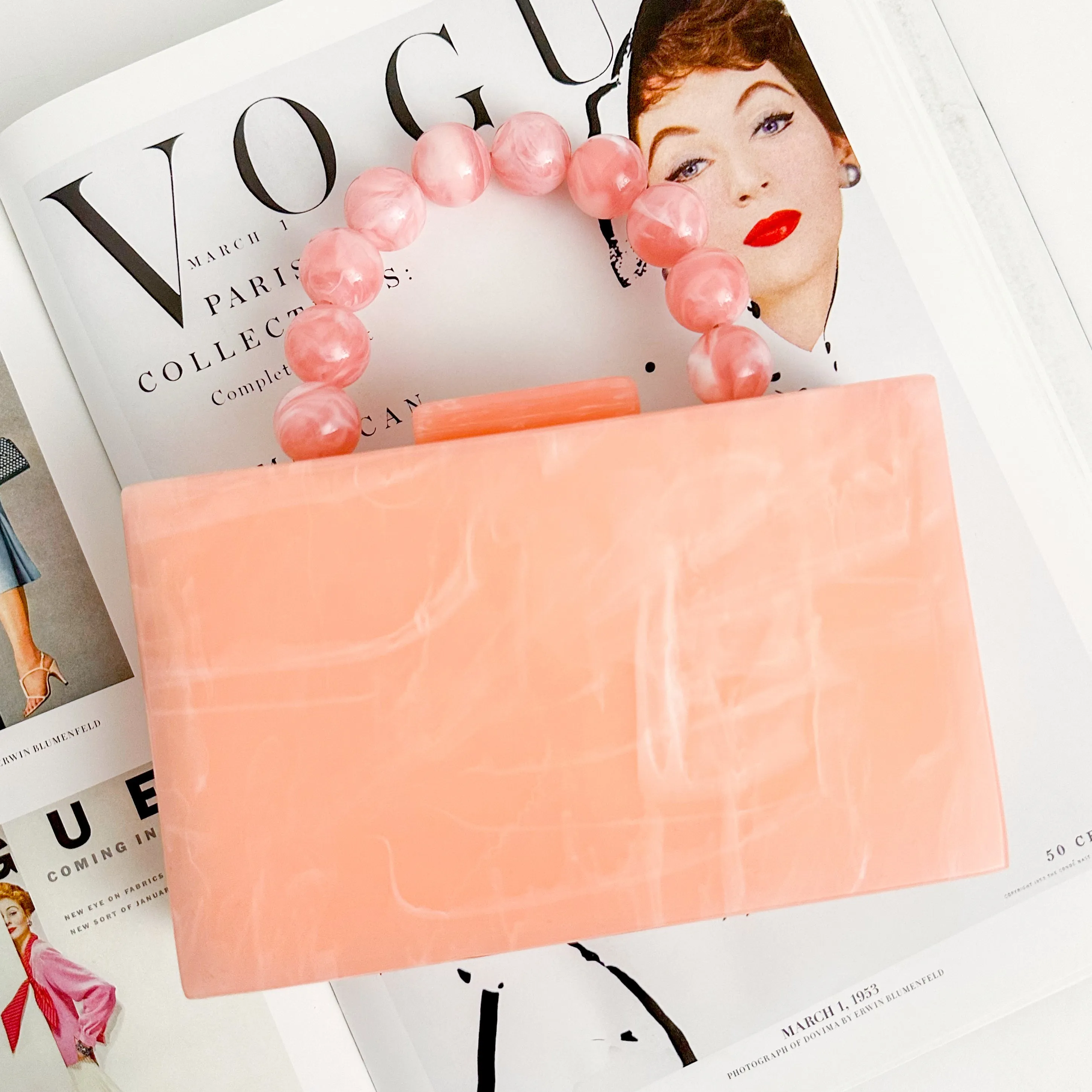 Pearlized Acrylic Clutch sold by Mimosa product image thumbnail 3