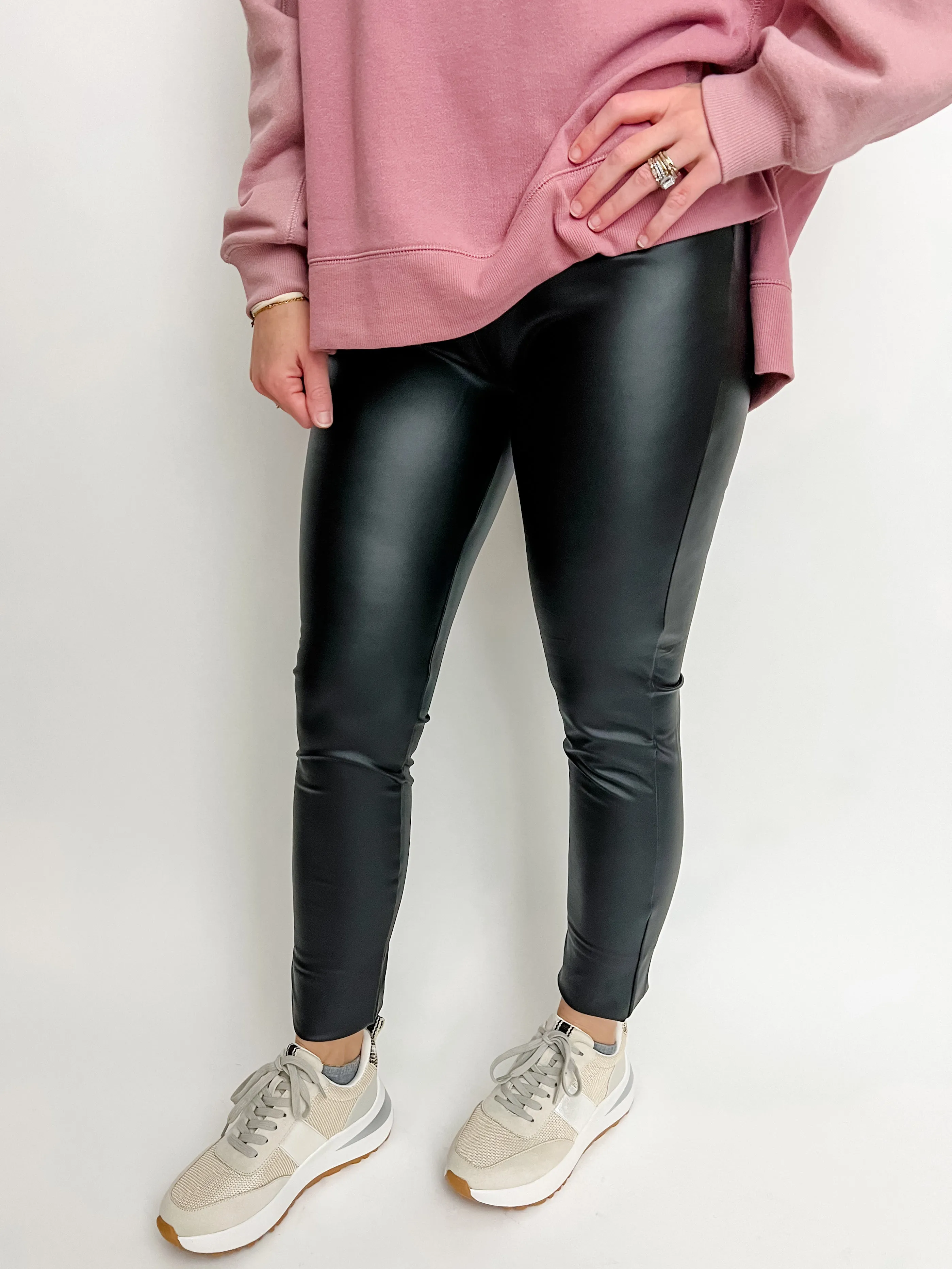 Controlled Faux Leather Legging sold by Mimosa product image thumbnail 2