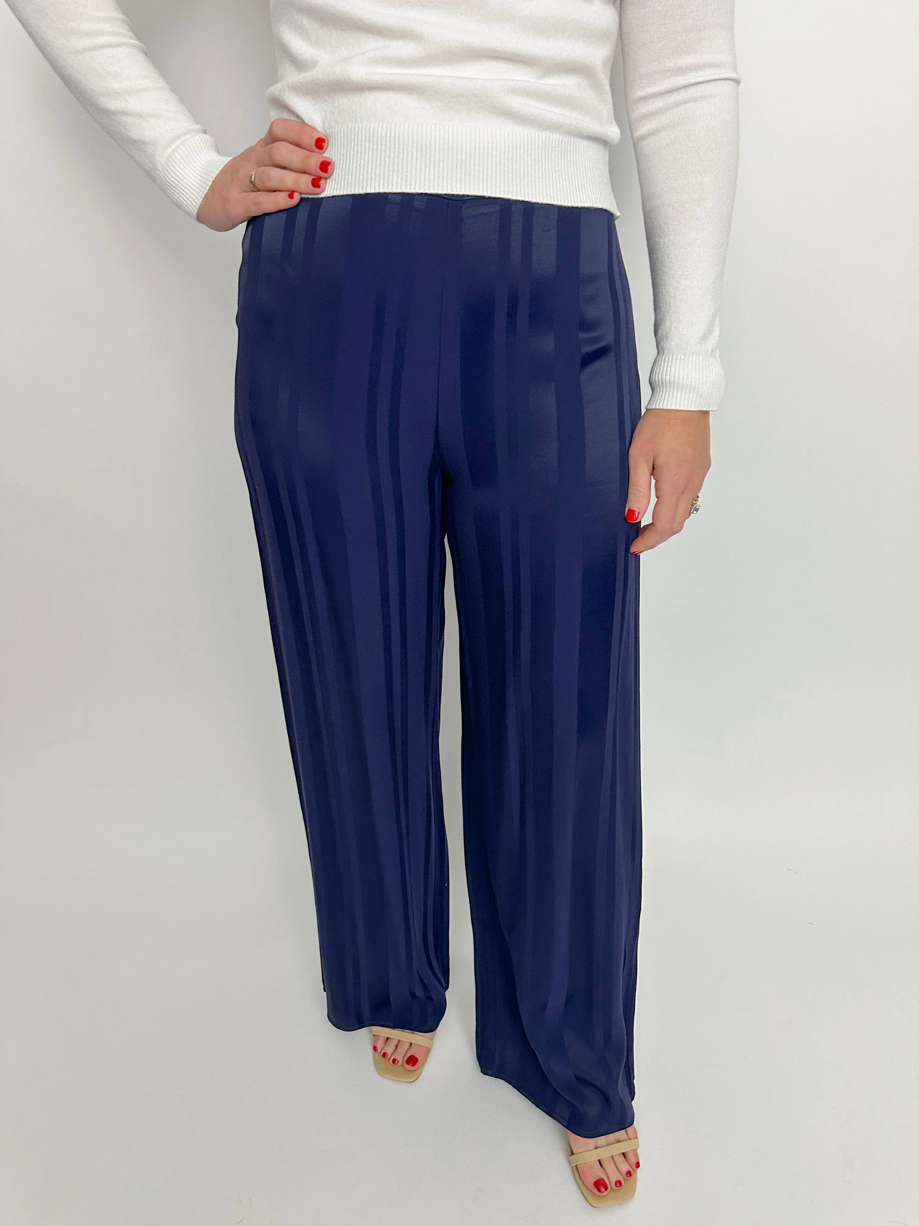 Rue Satin Stripe Pant sold by Mimosa