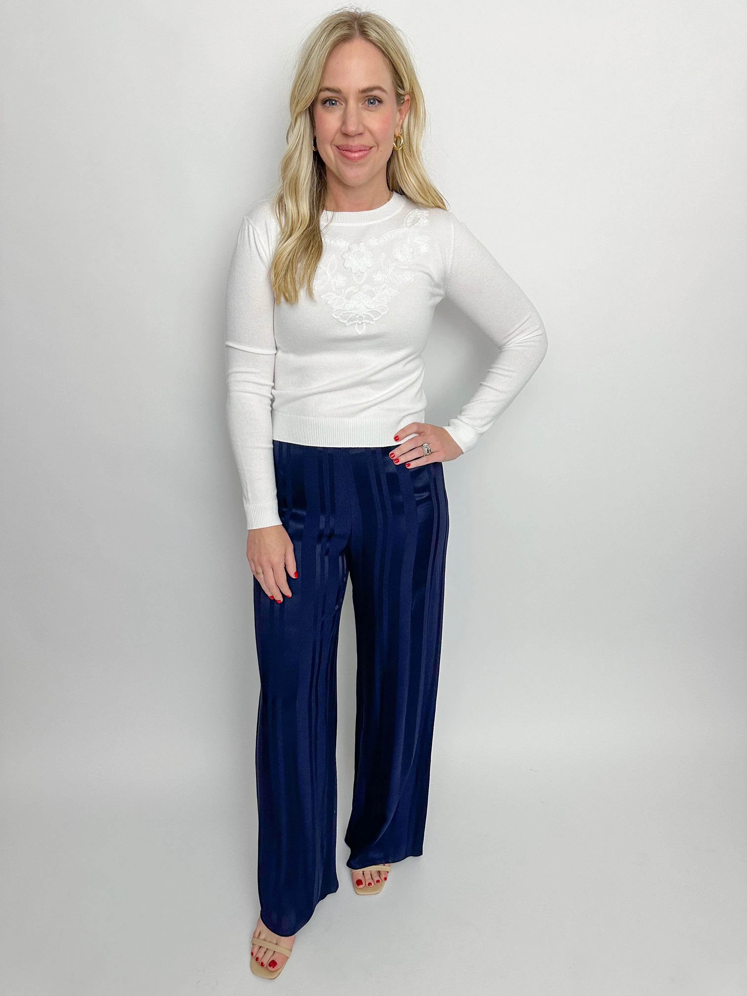 Rue Satin Stripe Pant sold by Mimosa product image thumbnail 2