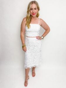 Raye Lace Midi Skirt sold by Mimosa