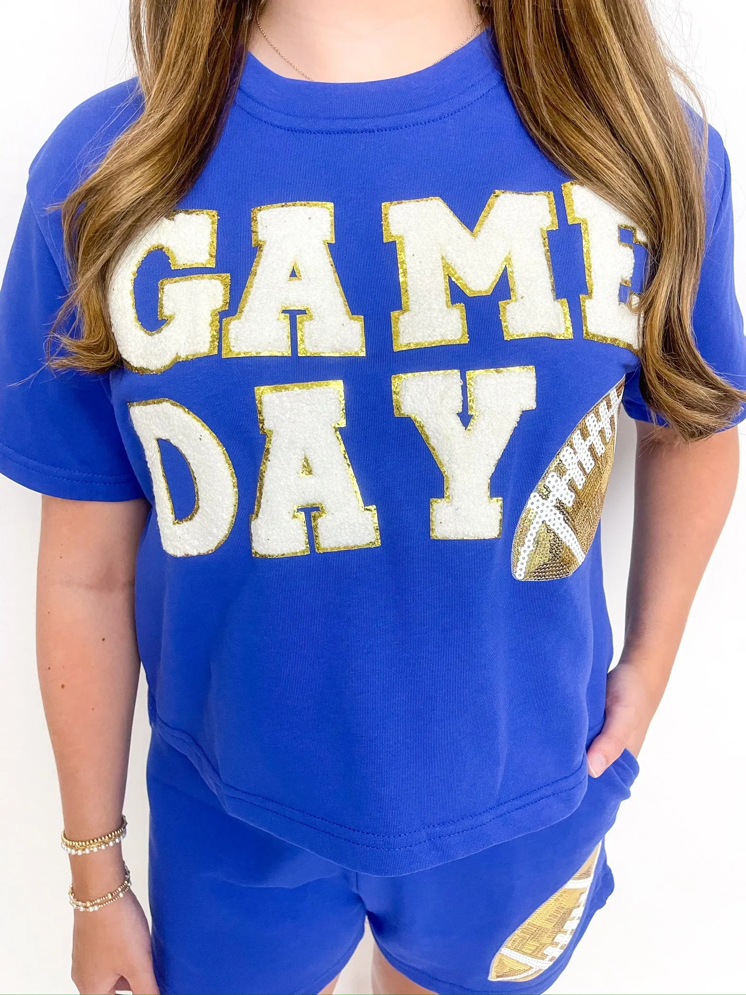 Football Patch Gameday Knit Top sold by Mimosa product image thumbnail 2