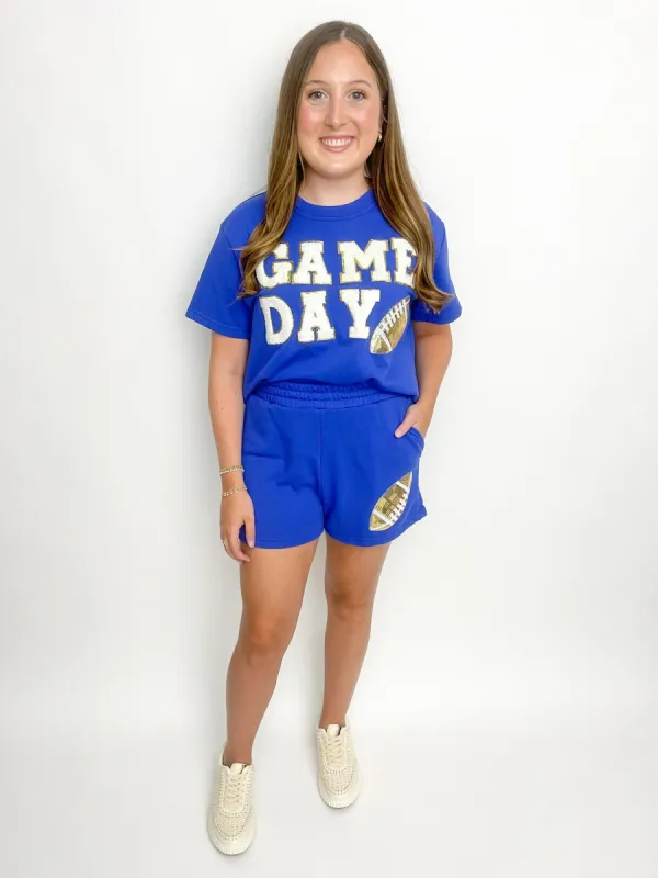 Football Patch Gameday Knit Top sold by Mimosa