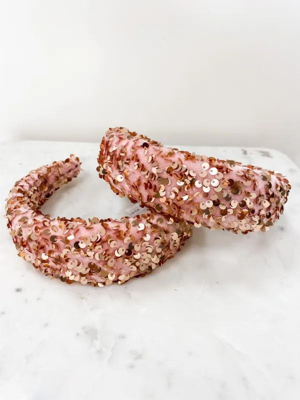 Padded Sequin Headband sold by Mimosa
