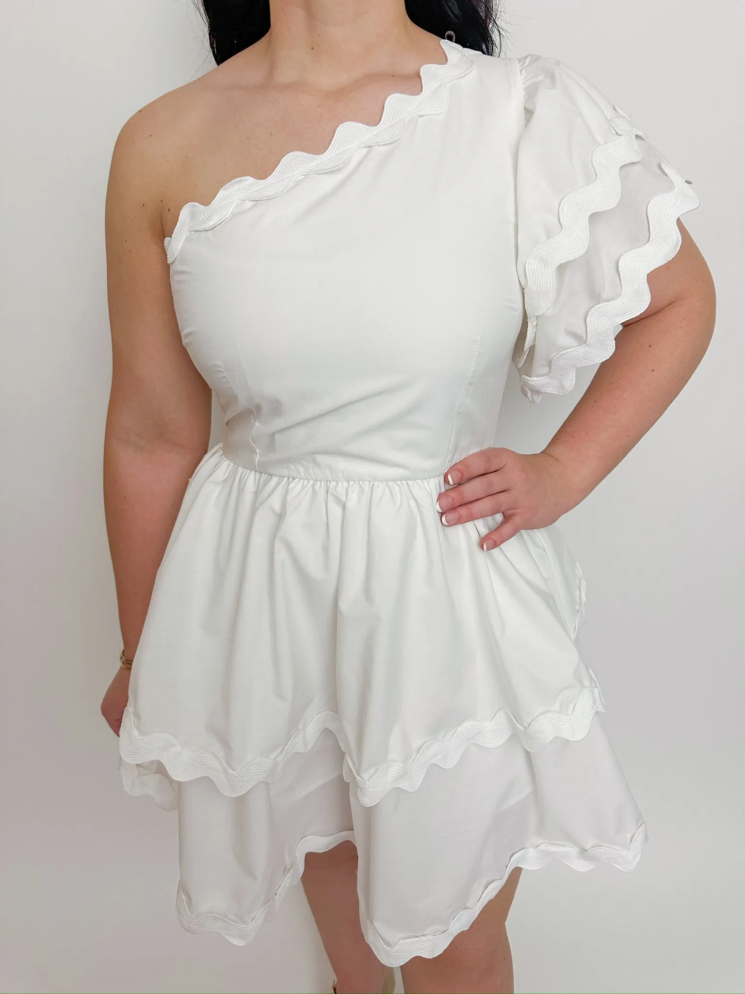 Macy One Shoulder Cocktail Dress sold by Mimosa product image thumbnail 2