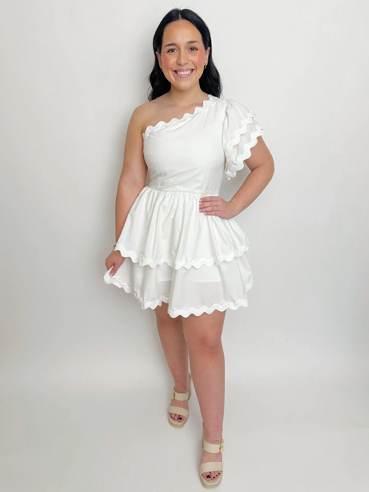 Macy One Shoulder Cocktail Dress sold by Mimosa