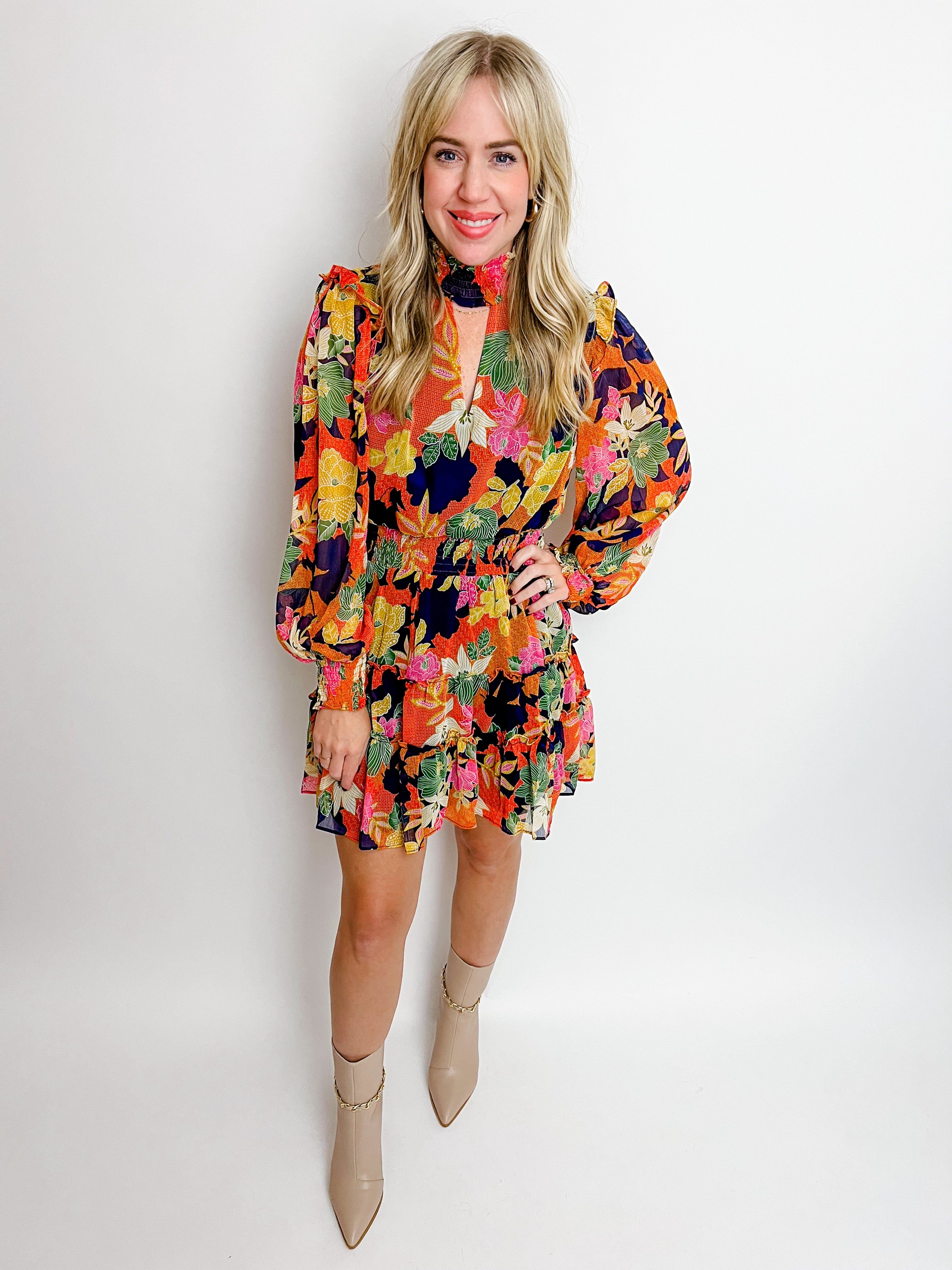 Blooming Harvest Mini Dress sold by Mimosa