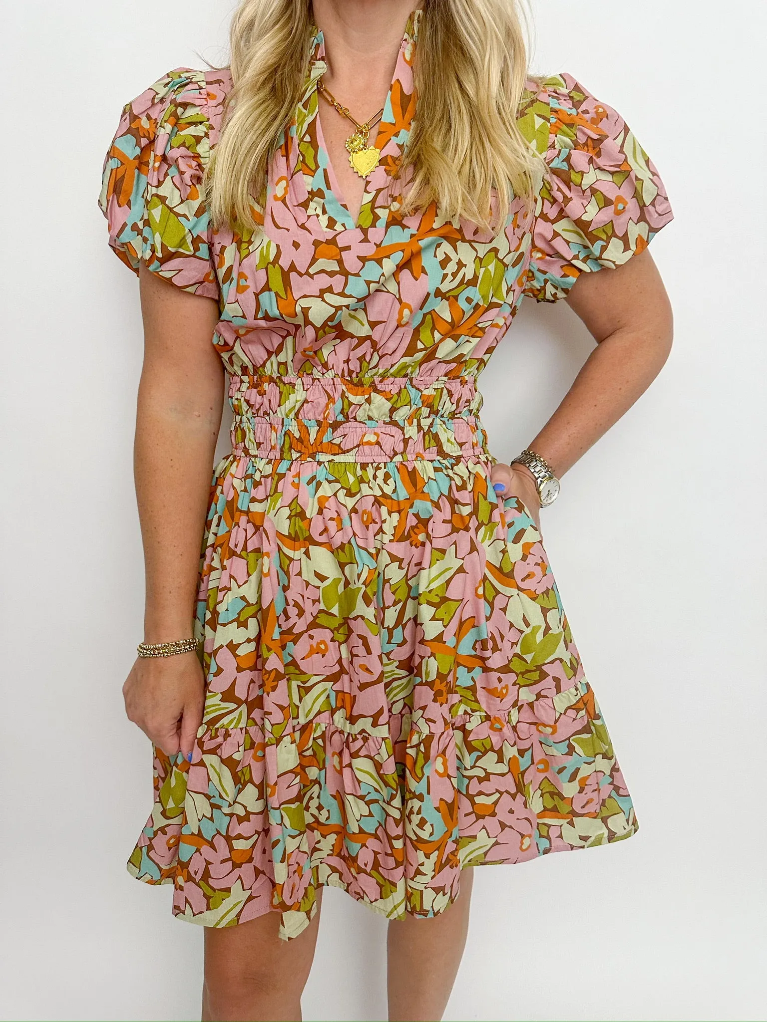 Rowan Puff Sleeve Dress sold by Mimosa product image thumbnail 2