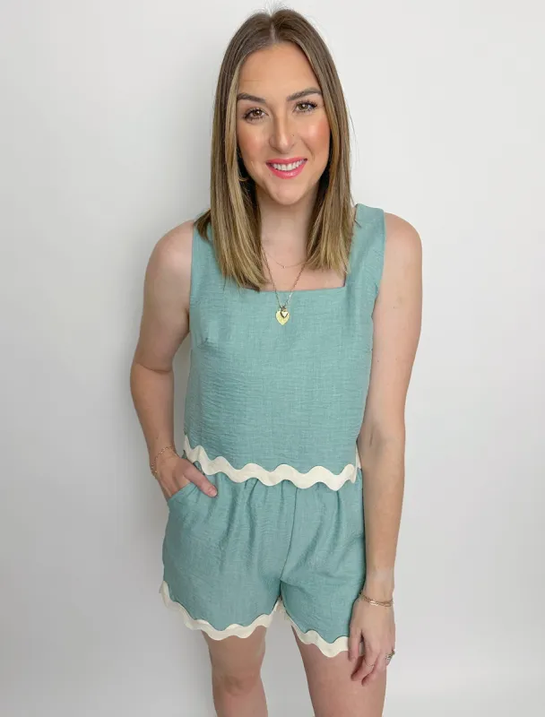 Make Waves Crop Tank sold by Mimosa