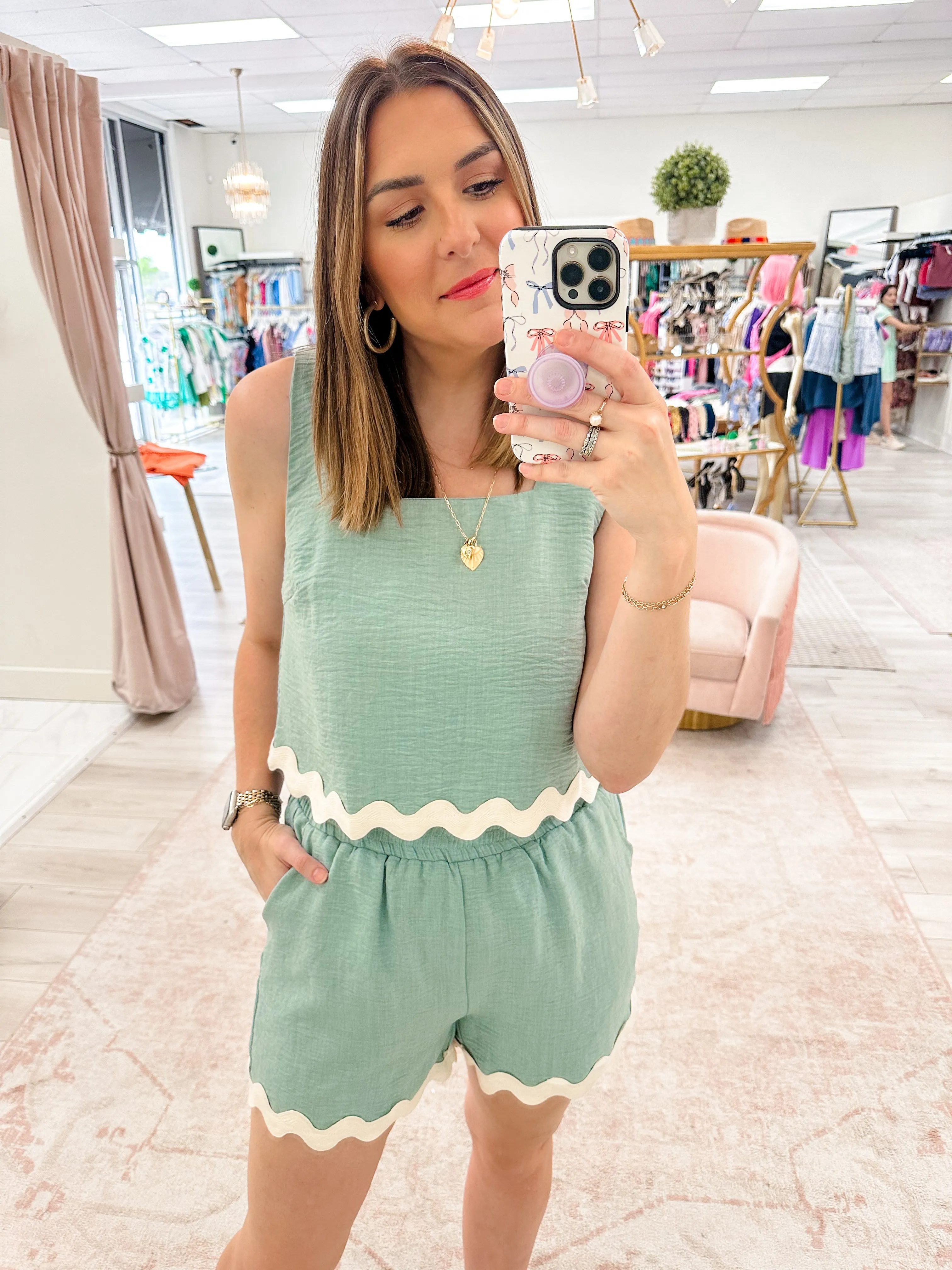 Make Waves Crop Tank sold by Mimosa product image thumbnail 4