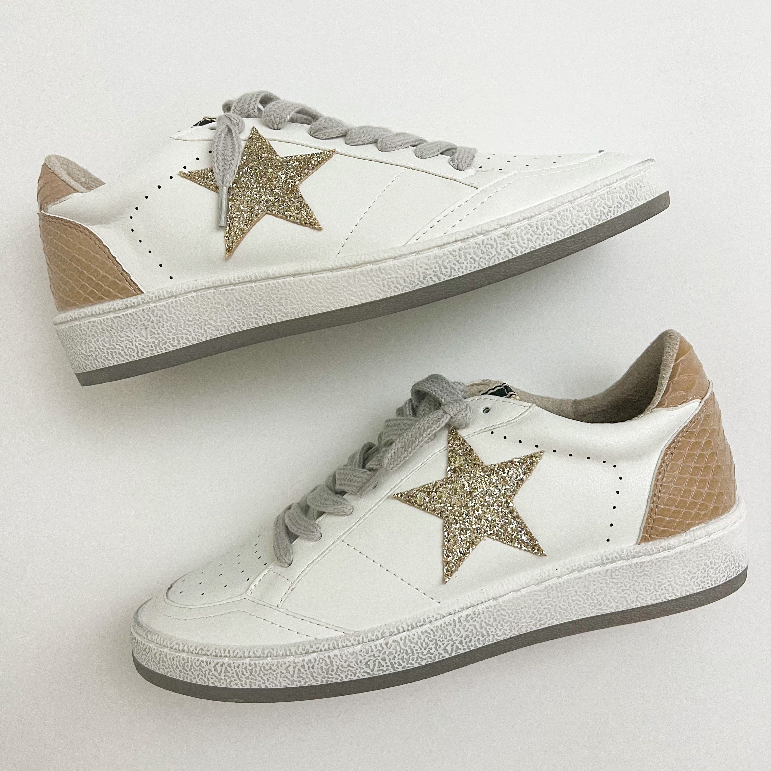 Paz Sneaker Taupe Snake sold by Mimosa