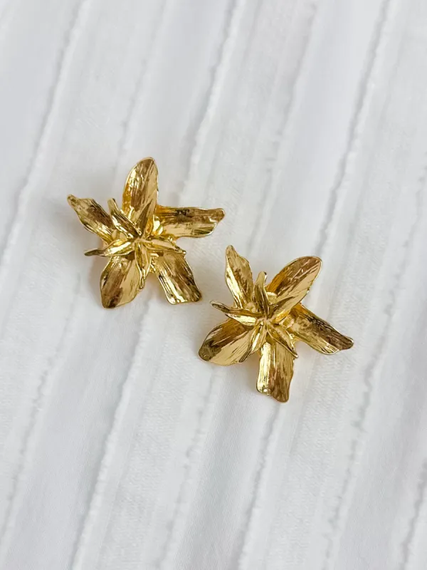 Full Bloom Stud Earring sold by Mimosa