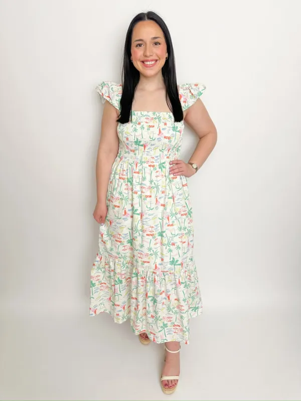 Seashore Smock Top Maxi Dress made by Karlie