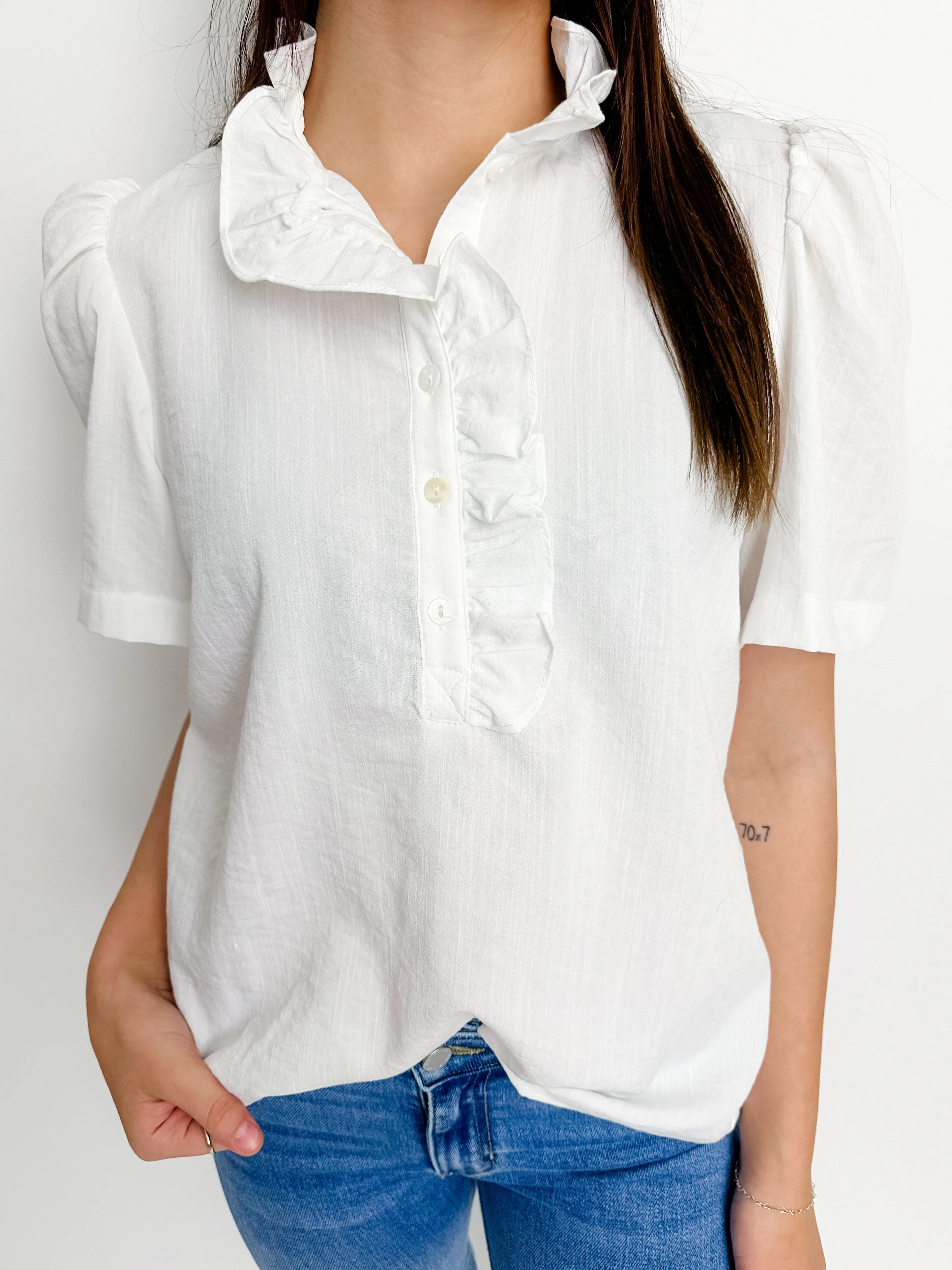 Farren Ruffle Top Blouse sold by Mimosa product image thumbnail 2