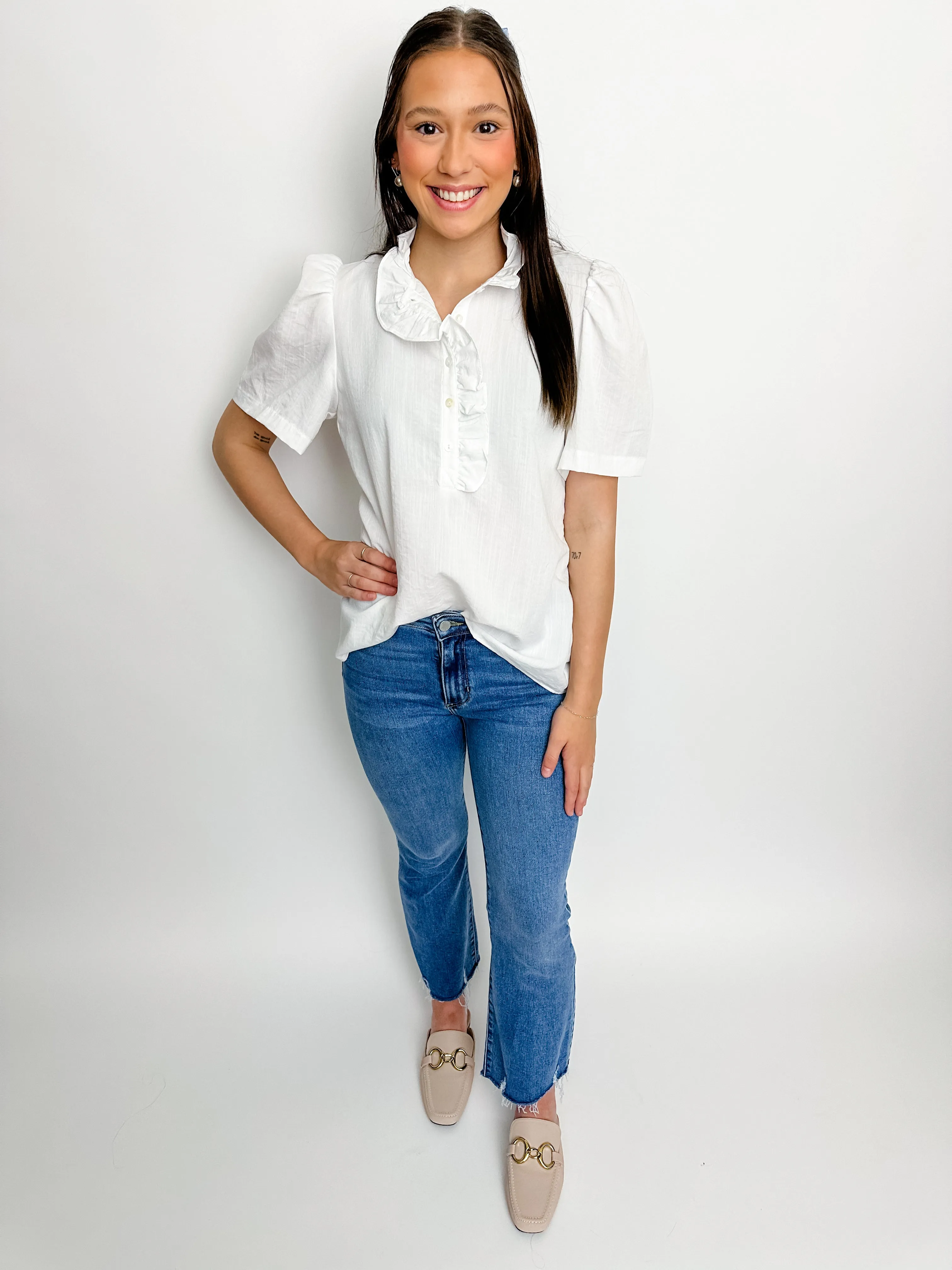 Farren Ruffle Top Blouse sold by Mimosa product image thumbnail 4