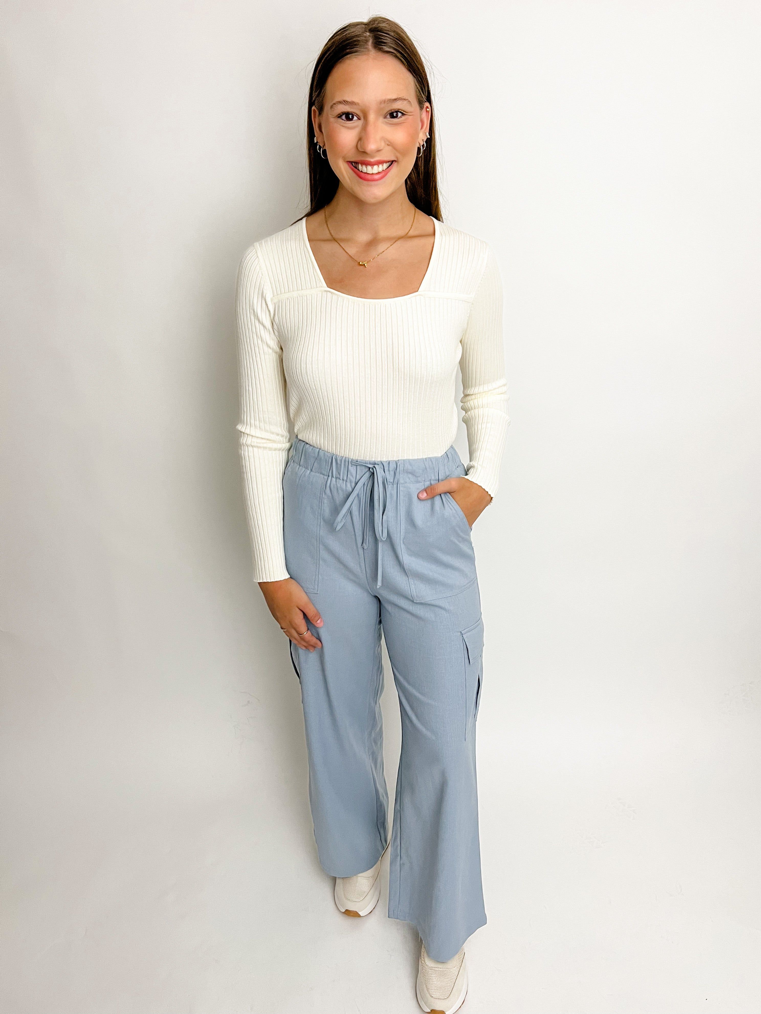 SoCal Wide Leg Cargo Pant sold by Mimosa