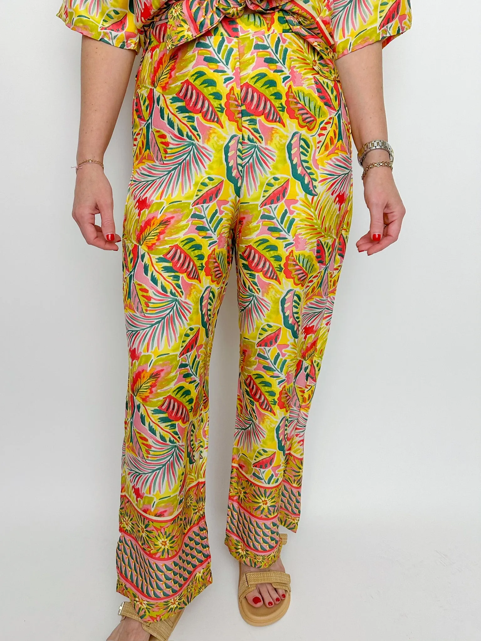 Tropical Satin Pants sold by Mimosa product image thumbnail 2