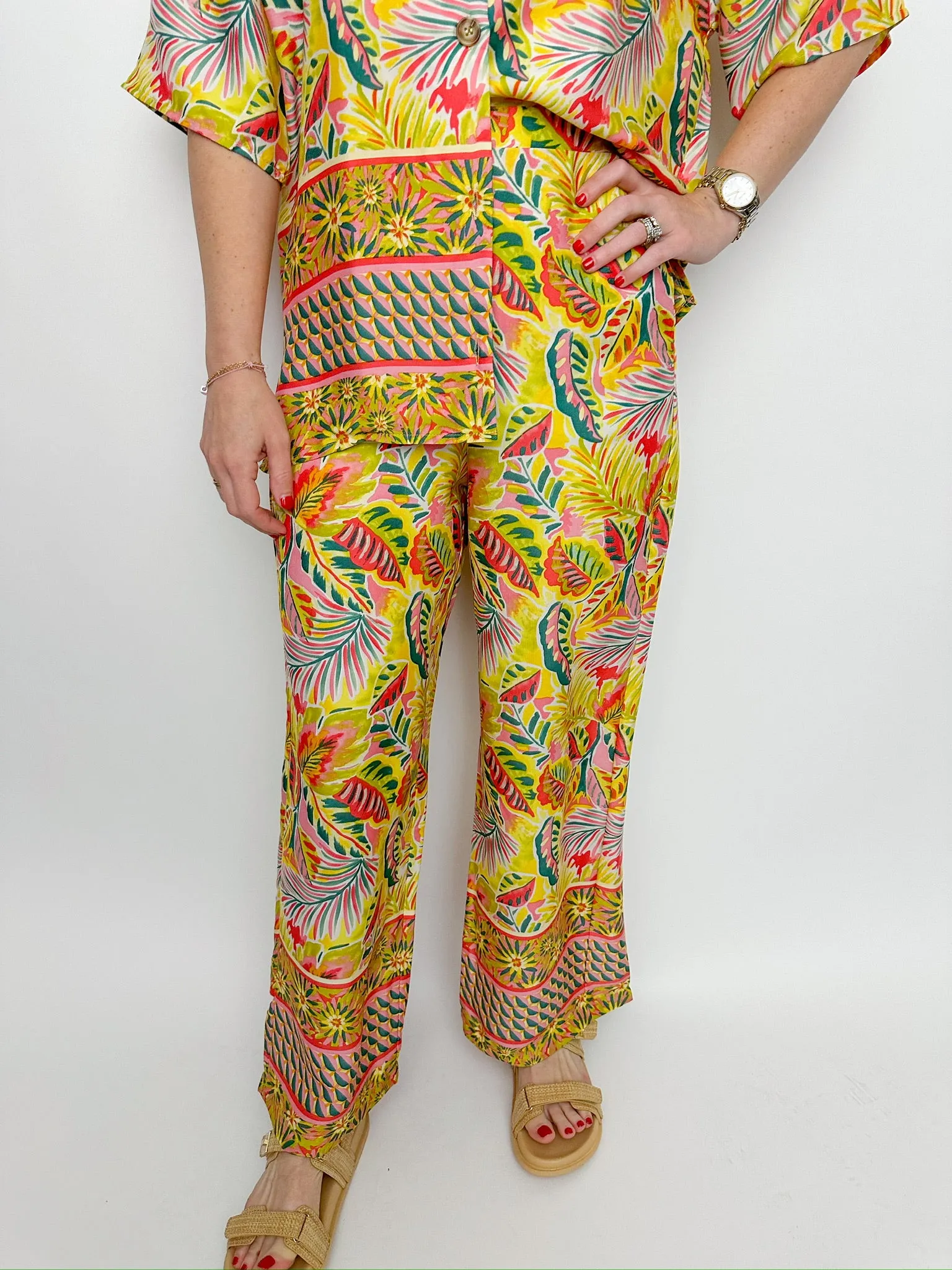 Tropical Satin Pants sold by Mimosa product image thumbnail 3