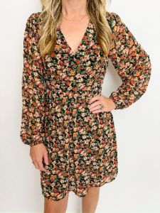 Mollye Floral Vneck Mini Dress sold by Mimosa
