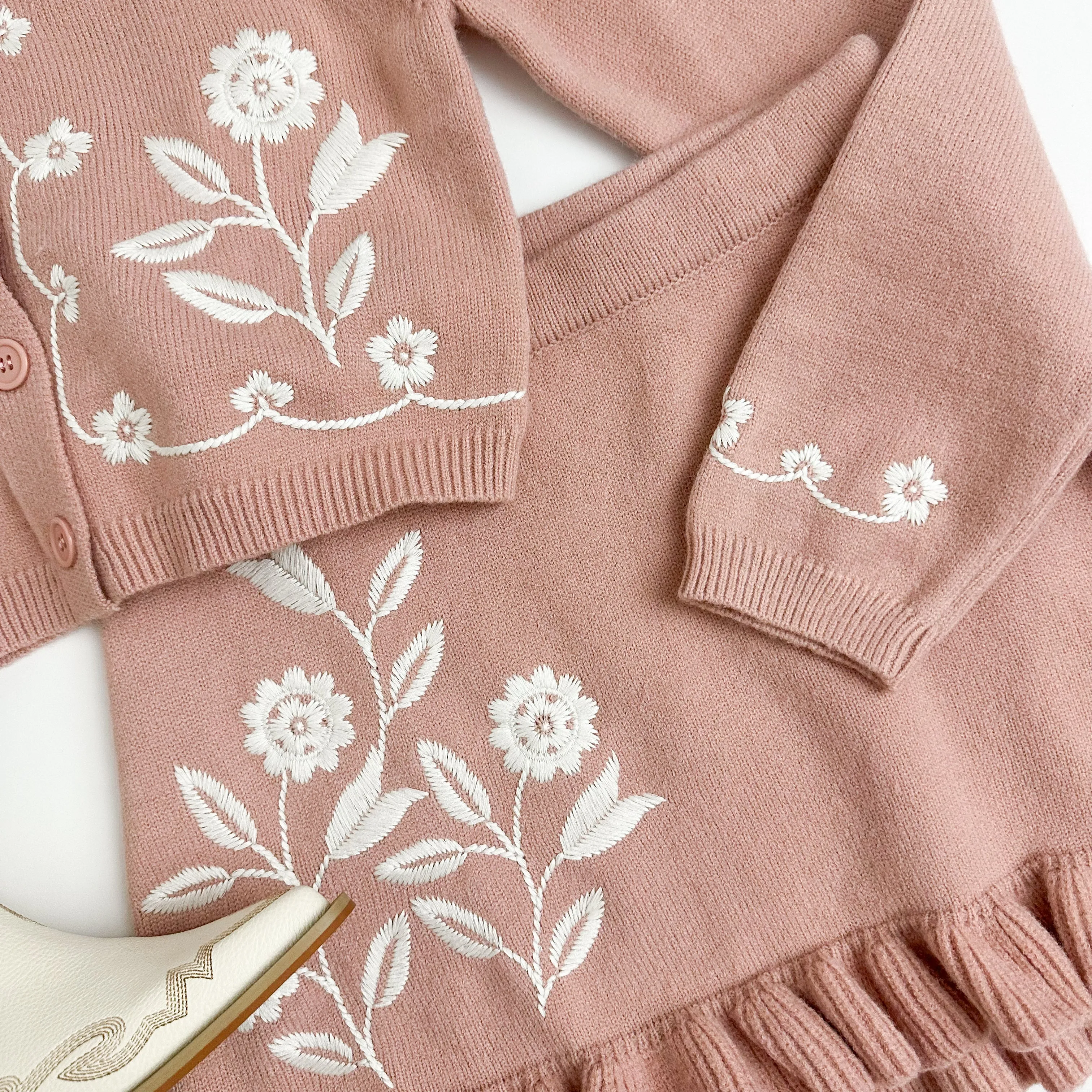 Flora Cardigan and Skirt Set sold by Mimosa product image thumbnail 5